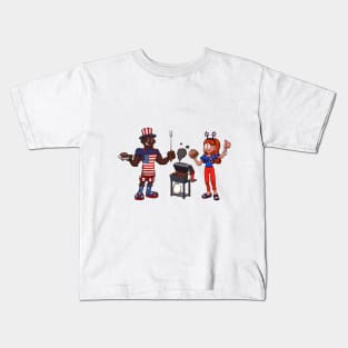 4th Of July Barbecue Kids T-Shirt